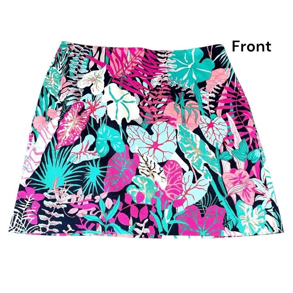 Talbots Petites 16P Floral Pencil Skirt Lined Stretch Cotton